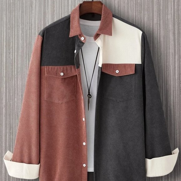 . Other - Brown Mens Cowboy Collared Tee Shirt